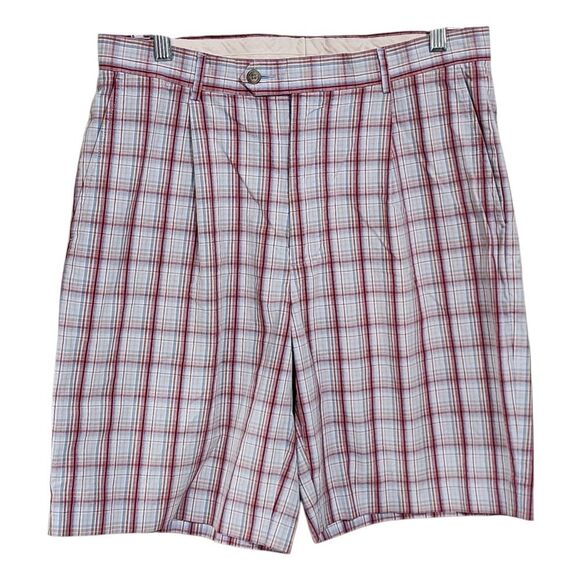 Daniel Cremieux Plaid Cotton Shorts 32 Preppy Old Money - Picture 1 of 4
